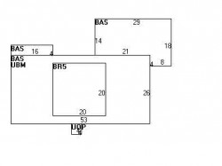 43 Kendall Rd, Newton MA  02459-2657 floor plan