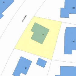 18 Fisher Ave, Newton MA 02461-1117 plot plan