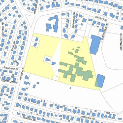 250 Waltham St, Newton MA 02465-1750 plot plan