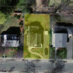 119 Oakdale Rd, Newton MA 02461-1812 aerial view