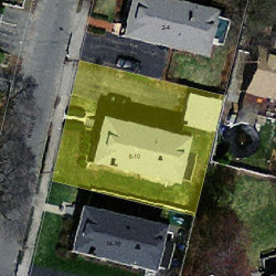 8 Noble St, Newton MA  02465-1016 aerial view