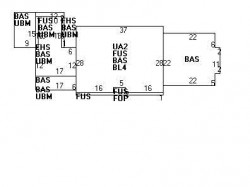 36 Metacomet Rd, Newton MA  02468-1465 floor plan