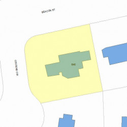 646 Beacon St, Newton MA  02459-2029 plot plan