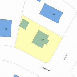 1471 Centre St, Newton MA  02461-1230 plot plan
