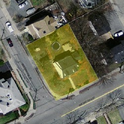 733 Watertown St, Newton MA 02460-1347 aerial view