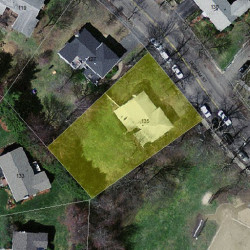 135 Dedham St, Newton MA  02461-2135 aerial view