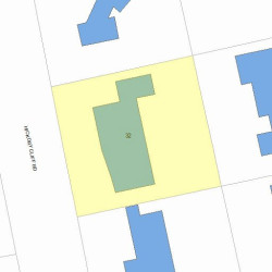 32 Hickory Cliff Rd, Newton MA  02464-1209 plot plan