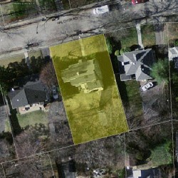 28 Halcyon Rd, Newton MA 02459-2432 aerial view