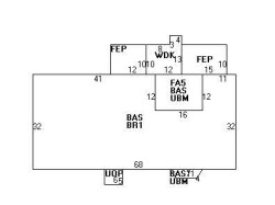 144 Evelyn Rd, Newton MA 02468-1042 floor plan