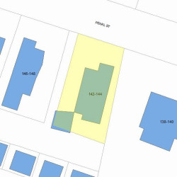 142 Pearl St, Newton MA 02458-1444 plot plan