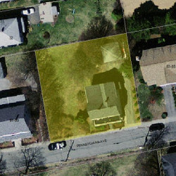 91 Pennsylvania Ave, Newton MA 02464-1344 aerial view