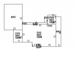 263 Waban Ave, Newton MA 02468-1306 floor plan