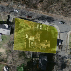 182 Cotton St, Newton MA  02458-2642 aerial view