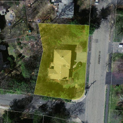 53 Andrew St, Newton MA  02461-2101 aerial view