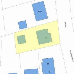 59 Gay St, Newton MA  02460-2248 plot plan