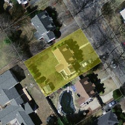 181 Christina St, Newton MA 02461-1915 aerial view