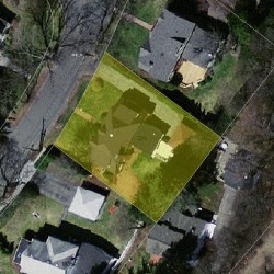290 Dorset Rd, Newton MA 02468-1429 aerial view