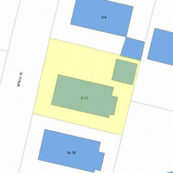 8 Noble St, Newton MA  02465-1016 plot plan