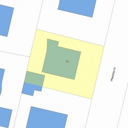 21 Fairview St, Newton MA 02458-2208 plot plan