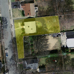 26 Owatonna St, Newton MA 02466-1411 aerial view
