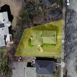 15 Coyne Rd, Newton MA 02468-1010 aerial view