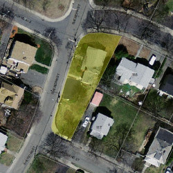 44 Sheridan St, Newton MA 02465-1055 aerial view