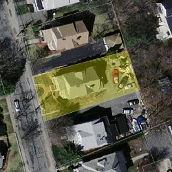 48 Harvard St, Newton MA 02460-2003 aerial view