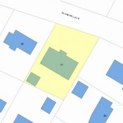 44 Hunnewell Ave, Newton MA 02458-2217 plot plan