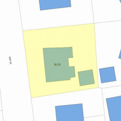 26 Gay St, Newton MA 02460-2213 plot plan