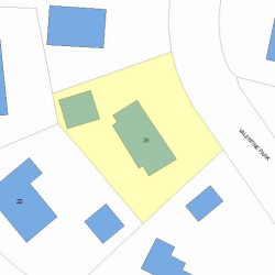 39 Valentine Park, Newton MA 02465-2939 plot plan