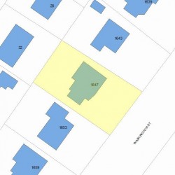 1647 Washington St, Newton MA 02465-2229 plot plan