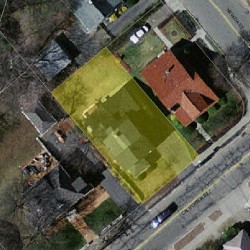 541 California St, Newton MA 02460-1245 aerial view