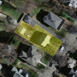 17 Marlboro St, Newton MA  02458-2120 aerial view