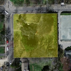 126 Prince St, Newton MA 02465-2604 aerial view