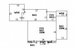 435 Waban Ave, Newton MA  02468-1334 floor plan