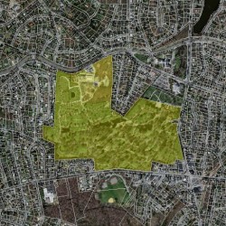 791 Walnut St, Newton MA 02459-1719 aerial view