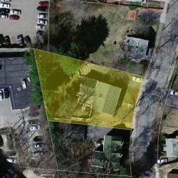 20 Garland Rd, Newton MA  02459-1709 aerial view