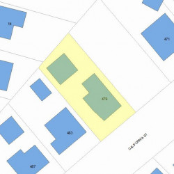 479 California St, Newton MA 02460-1208 plot plan