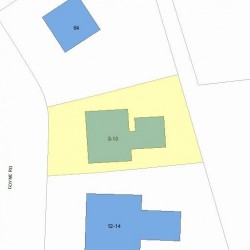 8 Coyne Rd, Newton MA 02468-1039 plot plan