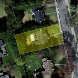 46 Ferncroft Rd, Newton MA  02468-1214 aerial view