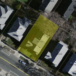 217 Tremont St, Newton MA 02458-2111 aerial view