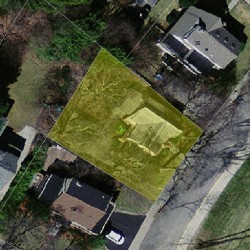 10 Hereward Rd, Newton MA 02459-2433 aerial view