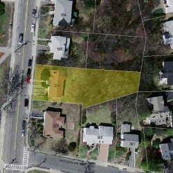 204 Dedham St, Newton MA  02461-2118 aerial view