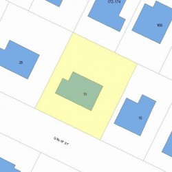 19 Grant St, Newton MA 02465-1508 plot plan