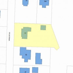 63 Windsor Rd, Newton MA 02468-1504 plot plan