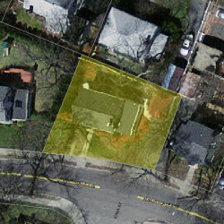 307 Auburndale Ave, Newton MA 02466-1218 aerial view