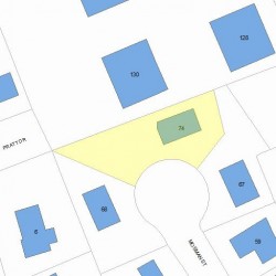 74 Mosman St, Newton MA 02465-1303 plot plan