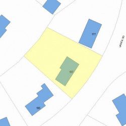 187 Varick Rd, Newton MA 02468-1827 plot plan