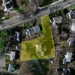 296 Ward St, Newton MA 02459-1221 aerial view