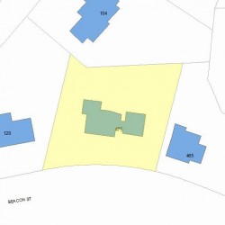475 Beacon St, Newton MA 02459 plot plan